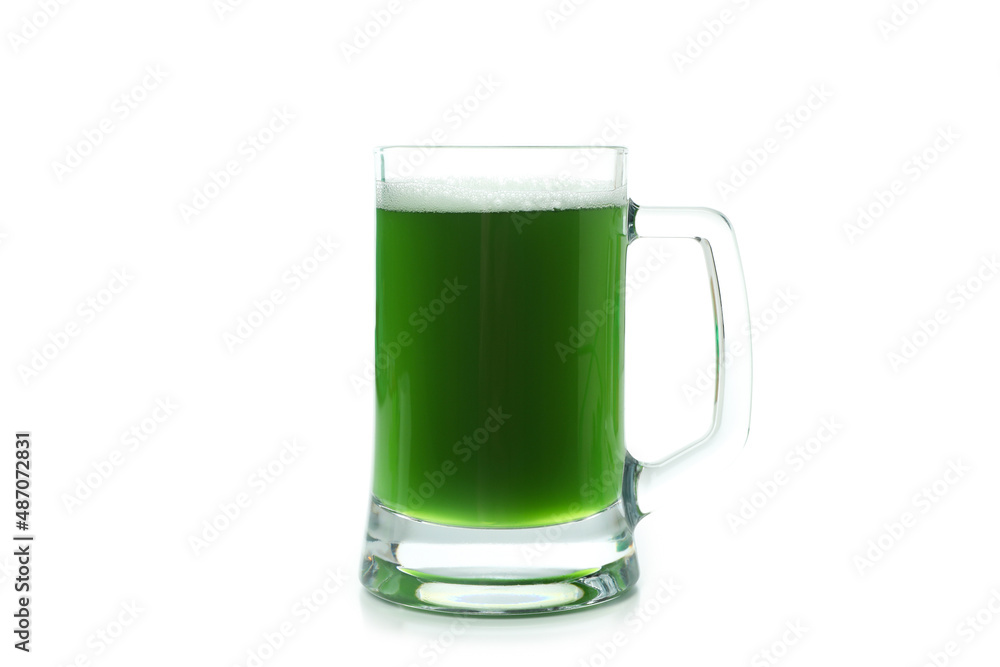 Glass of ale isolated on white background Glass of ale isolated on white background