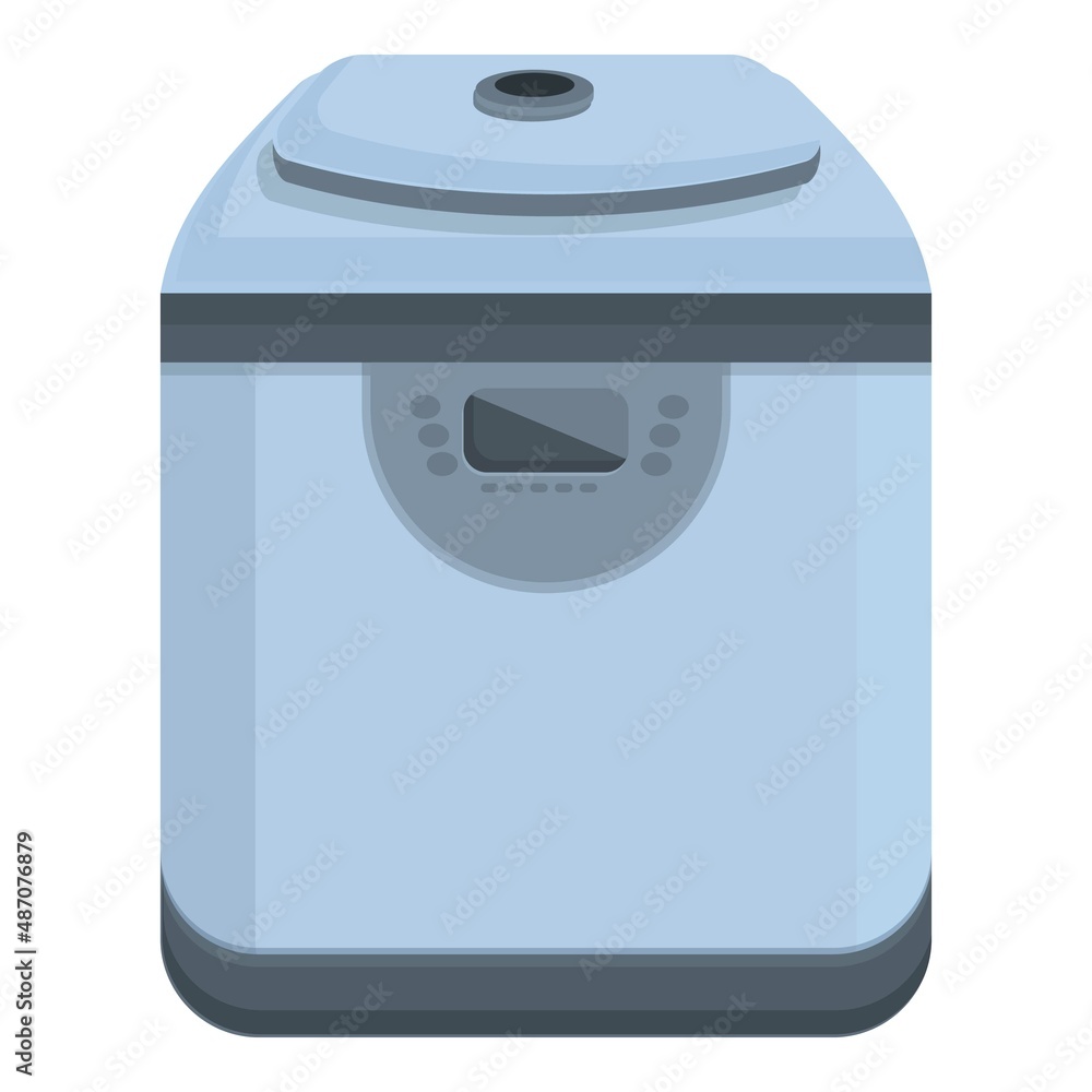 Pancake bread machine icon cartoon vector. Food processor. Oven appliances Pancake bread machine icon cartoon vector. Food processor. Oven appliances