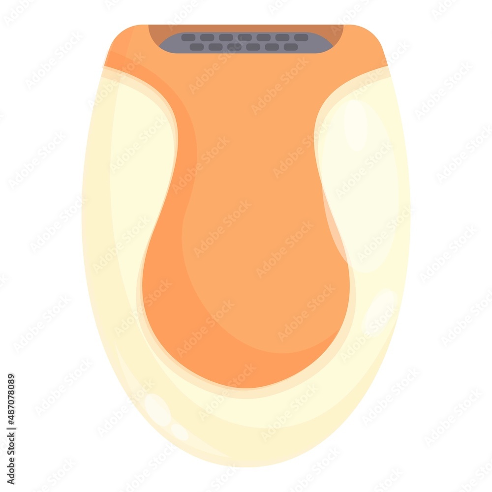 Fototapeta premium Leg epilation icon cartoon vector. Hair cream. Skin body