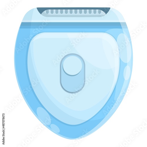 Epilation machine icon cartoon vector. Body care. Leg cream