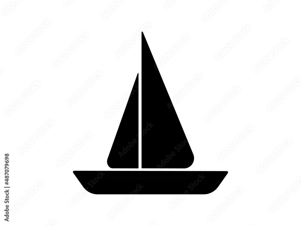 Minimalistic logo of ship. Vector icon. Minimalistic logo of ship. Vector icon.