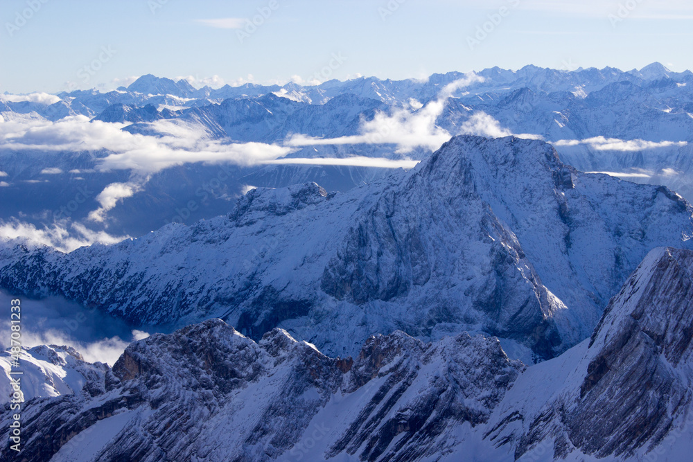 European Alps from the 'Zugspitze' - Germany's talles mountain European Alps from the 'Zugspitze' - Germany's talles mountain