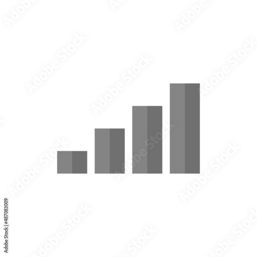 Signal grey flat vector icon