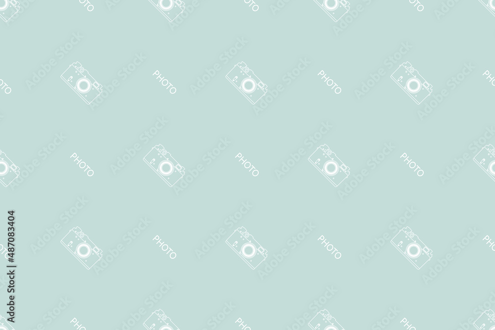 Seamless pattern from old drawn cameras. Background on the theme of photography and photographic equipment. Seamless pattern from old drawn cameras. Background on the theme of photography and photographic equipment.