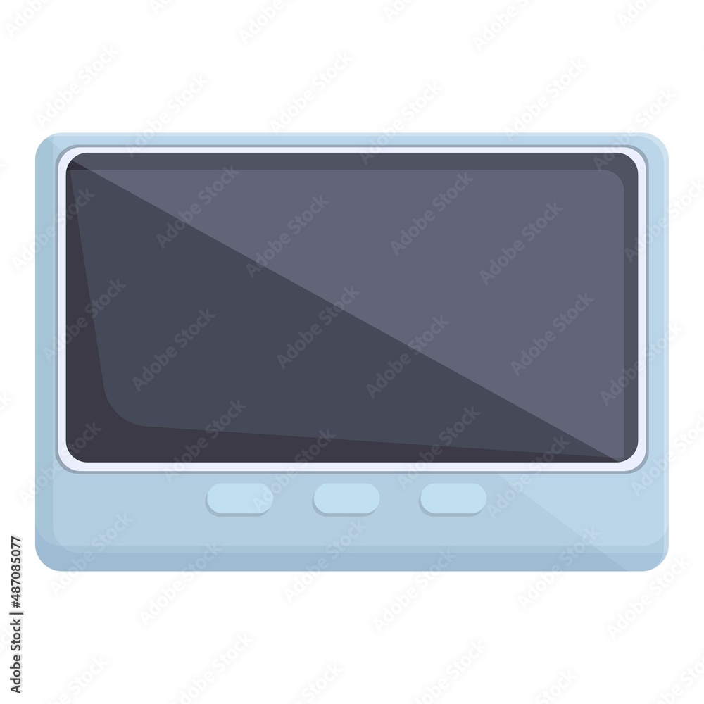 Smart intercom icon cartoon vector. Door system. Control home Smart intercom icon cartoon vector. Door system. Control home