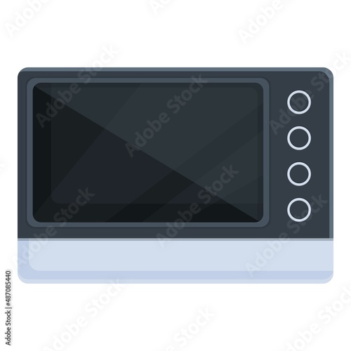 Intercommunication icon cartoon vector. Video door. Phone camera