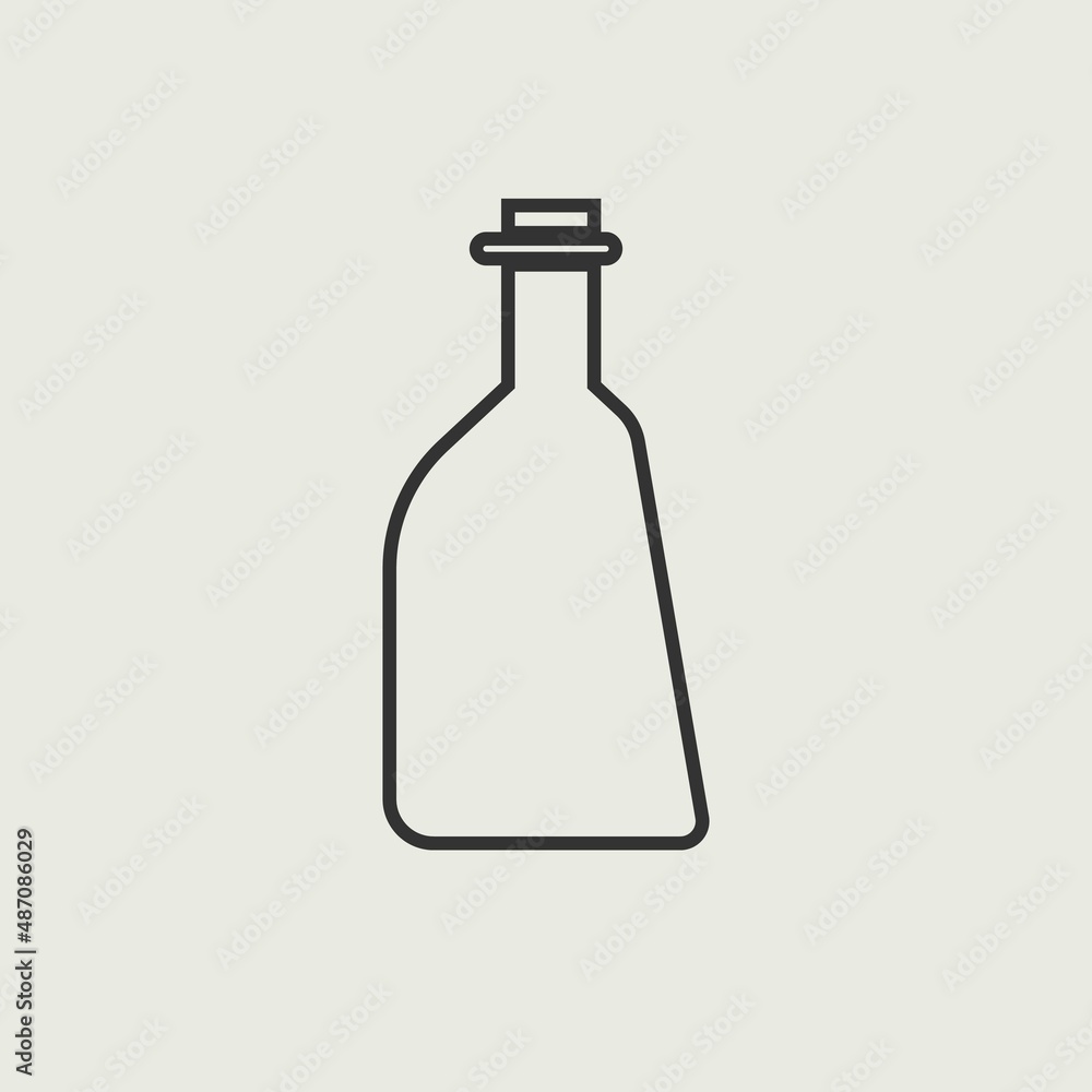 Bottle vector icon illustration sign Bottle vector icon illustration sign