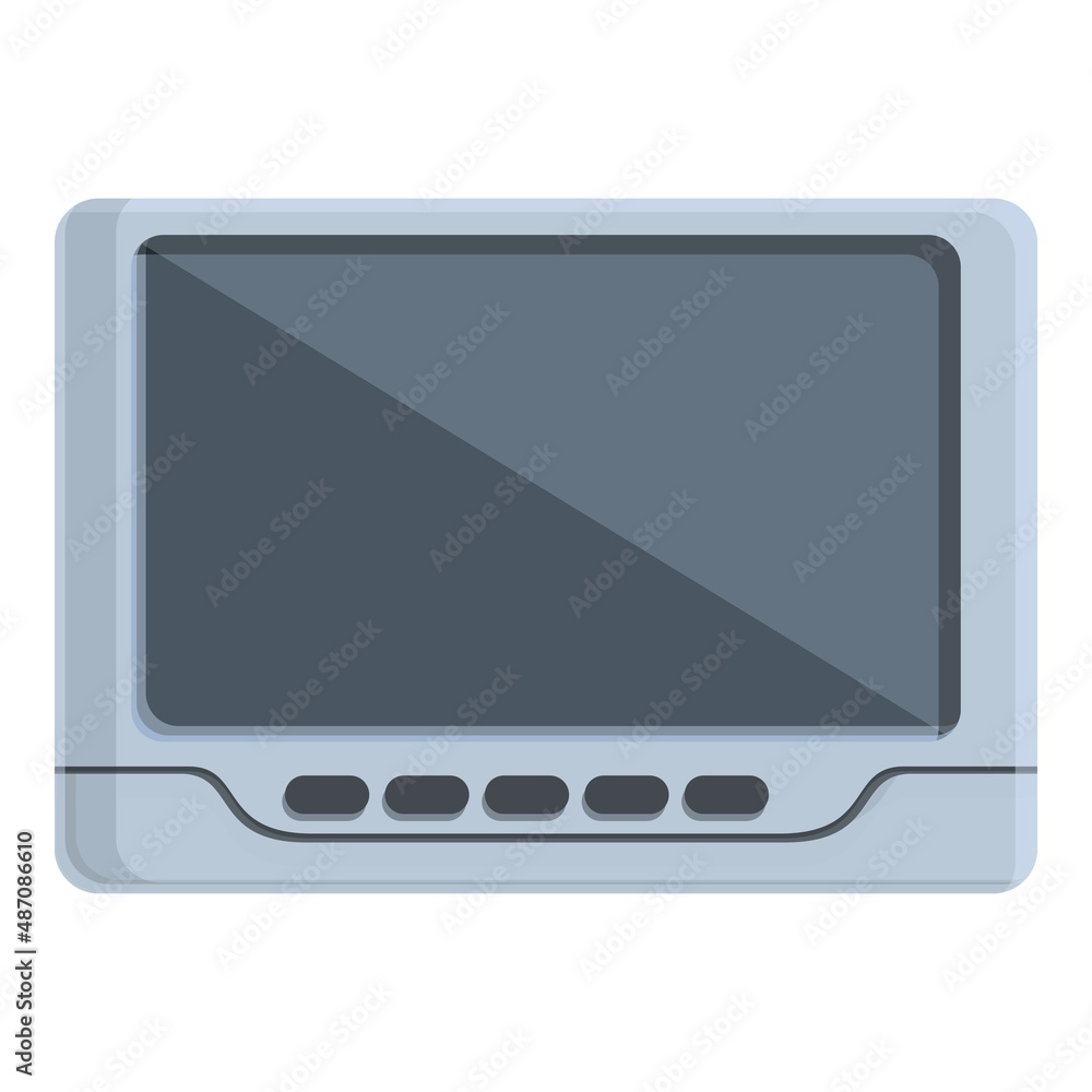 Video intercom icon cartoon vector. Door system. Phone security Video intercom icon cartoon vector. Door system. Phone security