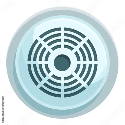 Co smoke sensor icon cartoon vector. Alarm fire. Carbon monoxide