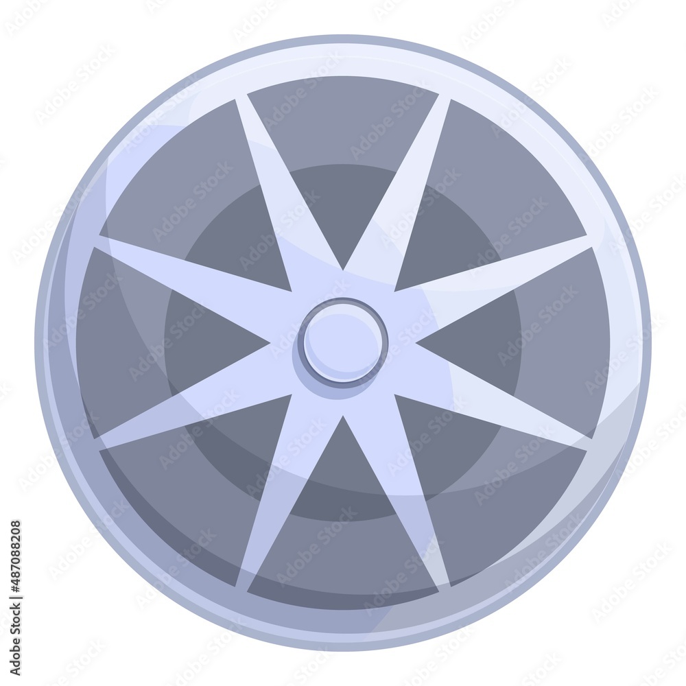 Obraz premium Object smoke sensor icon cartoon vector. Alarm fire. Safety system