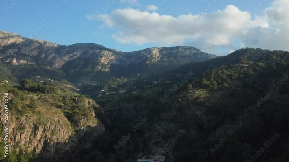 Drone Flight Over Valley And Landscape Towards Mountain Drone Flight Over Valley And Landscape Towards Mountain