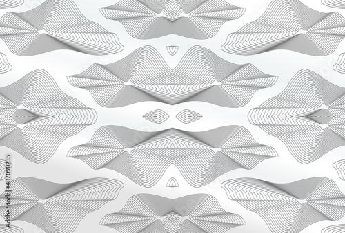 Distorted wave monochrome texture pattern. Abstract dynamic wavy surface. Vector line deformation background. suitable for posters, industry, website templates. etc.