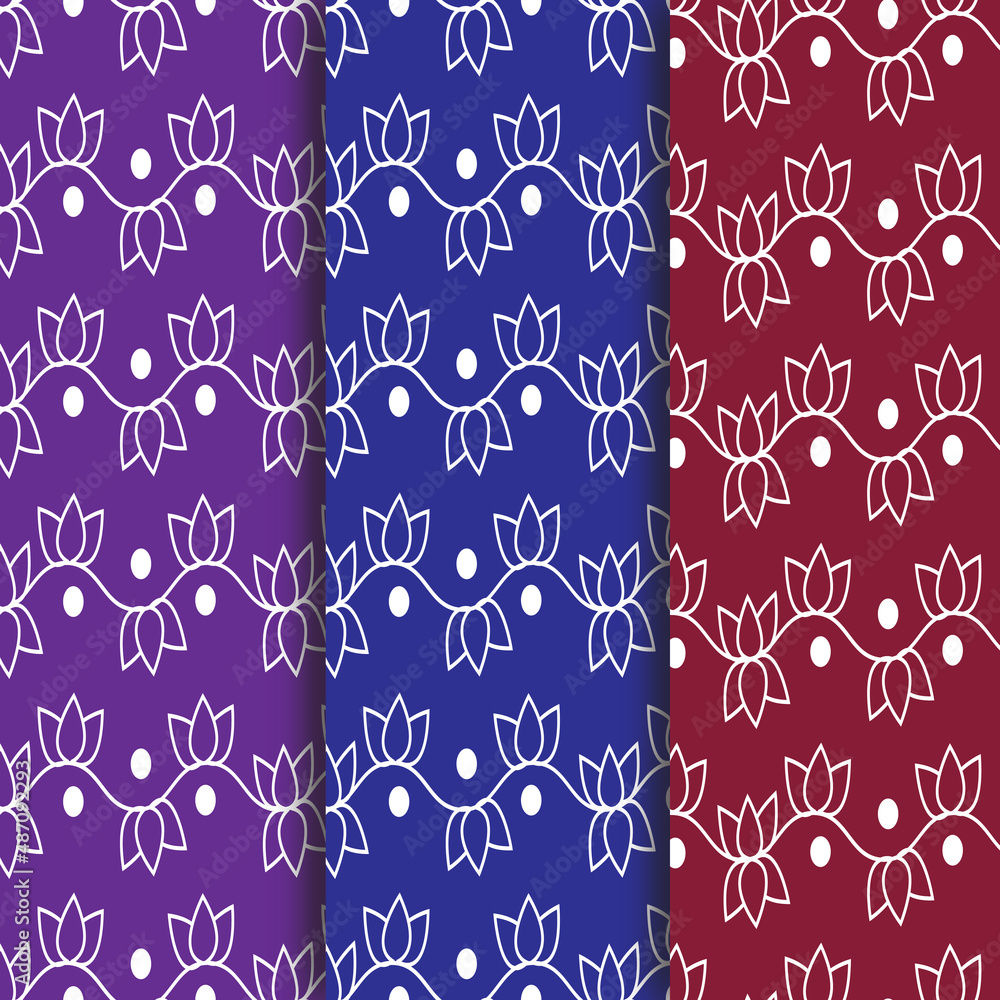 New flower pattern design. New flower pattern design.