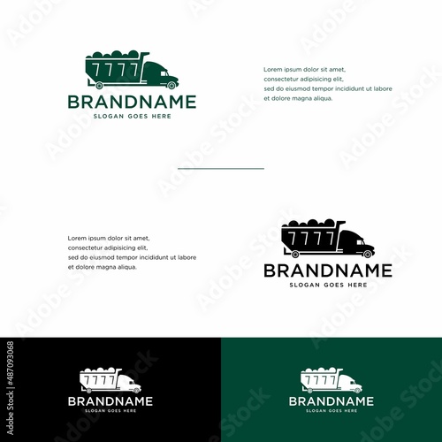 JUNK TRUCK CLEANING SERVICE LOGO MODERN TEMPLATE DESIGN