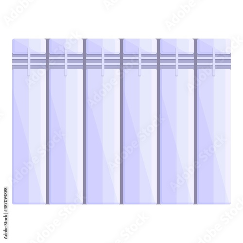 Central convector icon cartoon vector. Electric room. Heating wall