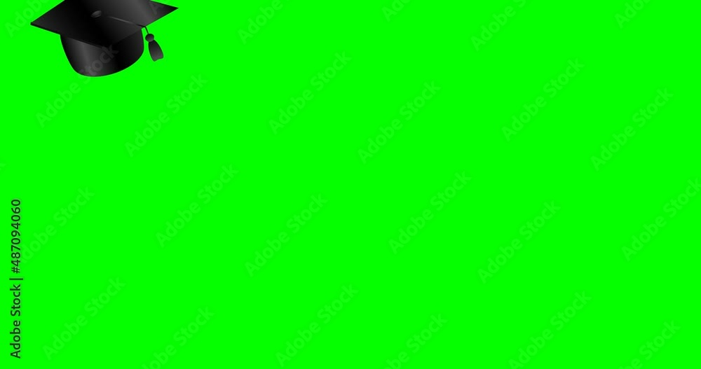 Graduation 2k Pic graduation 2022. Animation of flying student hats. Realistic animations ...