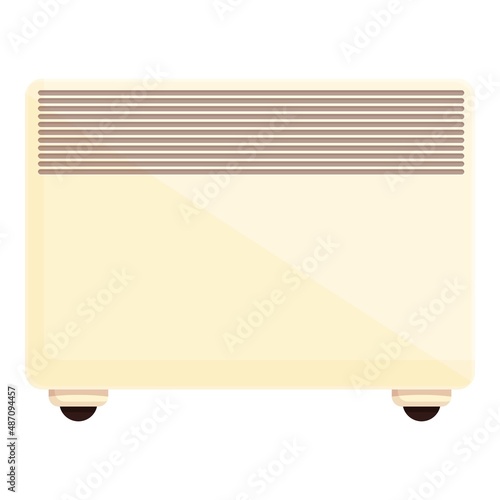 Small convector icon cartoon vector. Home panel. Central energy