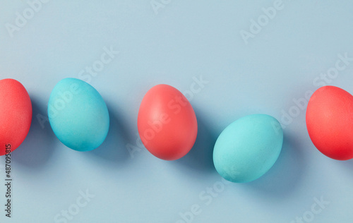 Red and Blue Easter Eggs