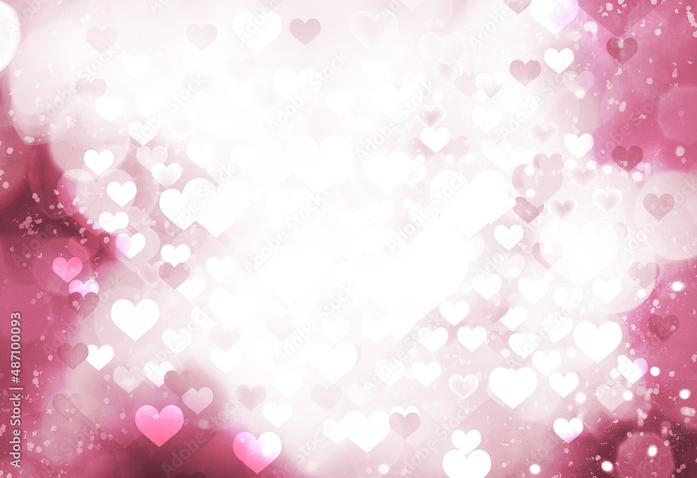 hearts love valentine's day shiny background texture