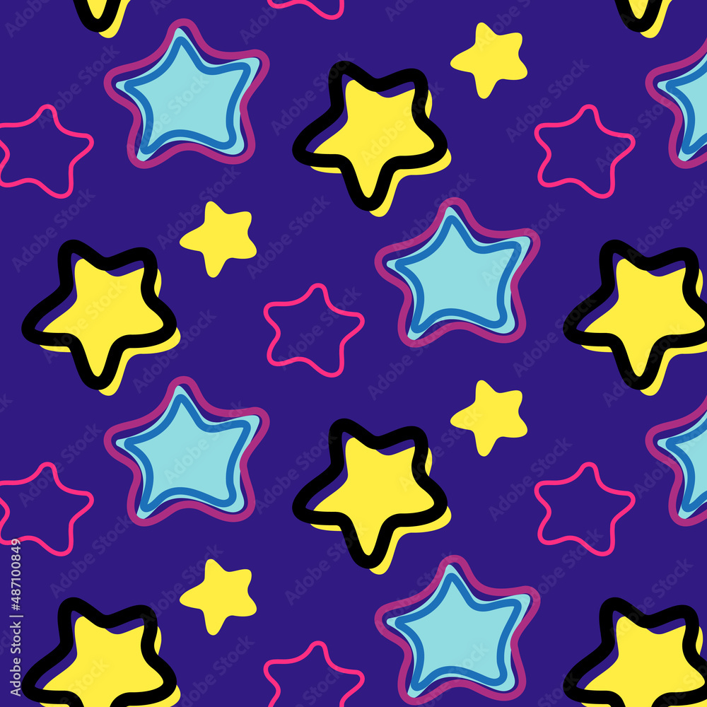 seamless pattern with stars. Vector seamless pattern with stars. Vector