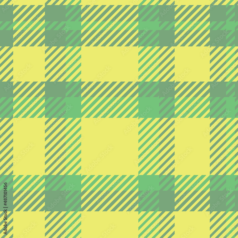 Plaid tartan checkered textured seamless pattern in yellow and green. Great for textile , wrapping paper, spring and summer fabrics Plaid tartan checkered textured seamless pattern in yellow and green. Great for textile , wrapping paper, spring and summer fabrics
