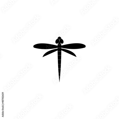 Dragonfly illustration icon design template vector