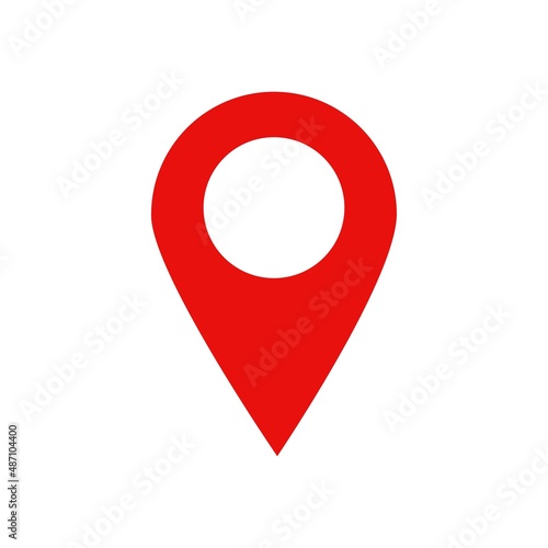 Free Download Location icon vector. Pin sign Isolated on white background. Navigation map, gps, direction, place, compass, contact, search concept. Flat style for graphic design, logo, Web, UI, mobile upp. - GFXLoad