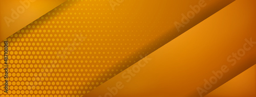 Abstract background made of slanting lines and halftone dots in orange colors