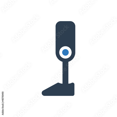 robot leg icon - Artificial leg icon