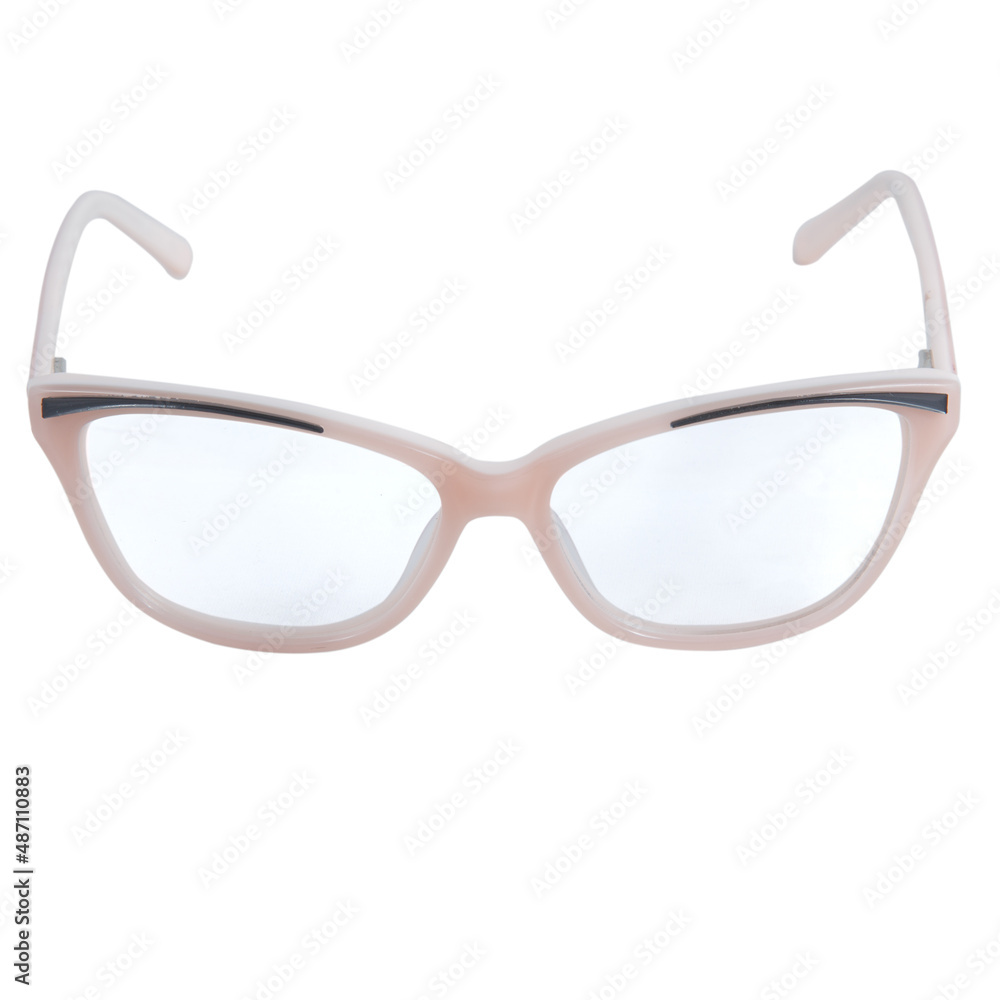 eyeglass frames on a white background. Stylish framed glasses on a white background eyeglass frames on a white background. Stylish framed glasses on a white background