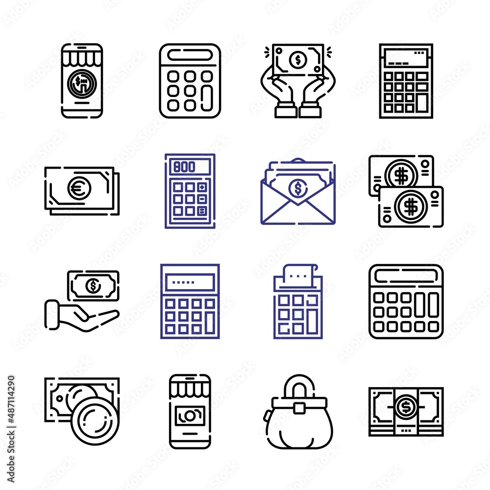 salary Icon Set with line icons. Modern Thin Line Style. Suitable for Web and Mobile Icon. Vector illustration EPS 10. salary Icon Set with line icons. Modern Thin Line Style. Suitable for Web and Mobile Icon. Vector illustration EPS 10.