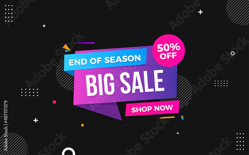 Wallpaper Mural Big sale banner with editable text effect Torontodigital.ca