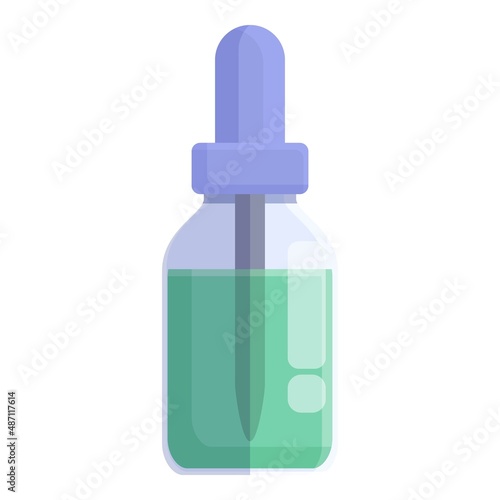 Smoke liquid icon cartoon vector. Electronic vape. Cigarette vaper