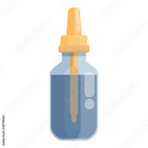 Refill liquid ecigarette icon cartoon vector. Electronic vape. Coil vaper