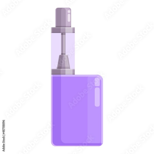 Vape icon cartoon vector. Electronic cigarette. Coil vaper