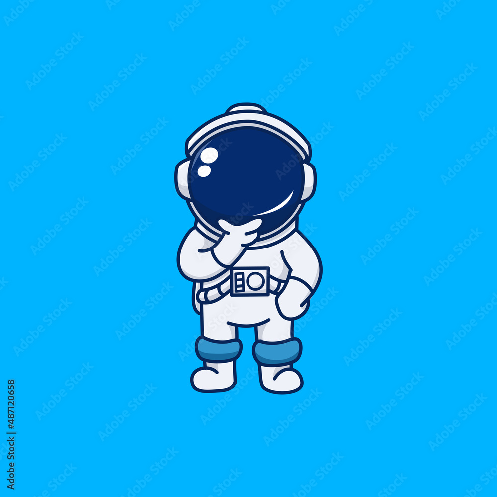 cute astronaut design is thinking cute astronaut design is thinking
