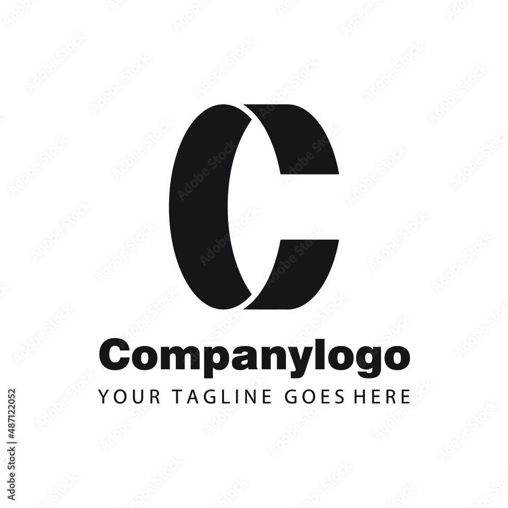 modern letter c company logo template