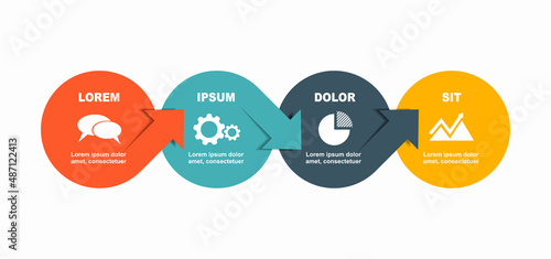 Infographic design template with place for your data. Vector illustration.