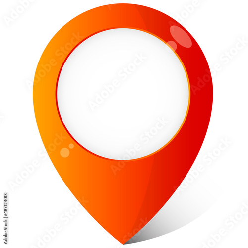 Location marker on the map and for navigation