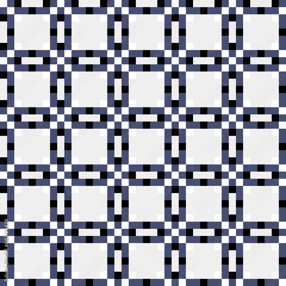 Fototapeta premium Abstract Cross Pattern generative computational art illustration