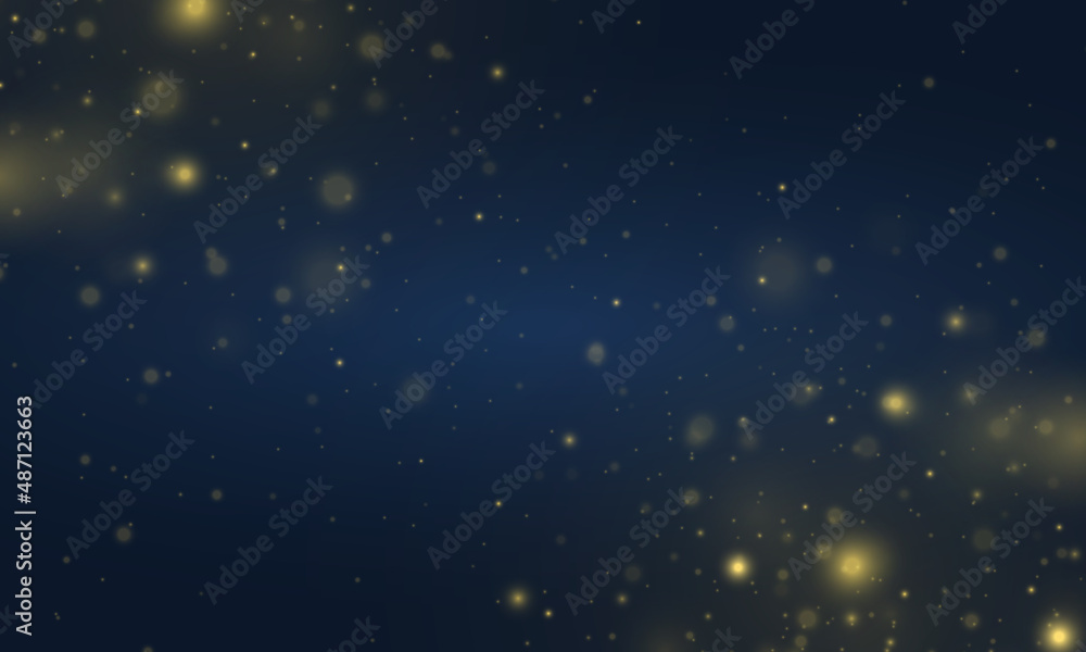 Blurred bokeh light, defocused night gold sparkles Blurred bokeh light, defocused night gold sparkles