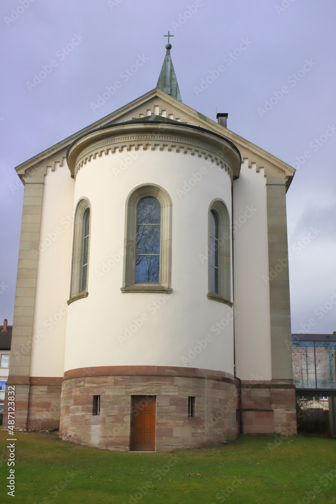 Evangelische Kirche in Bad Säckingen- Rheinansicht