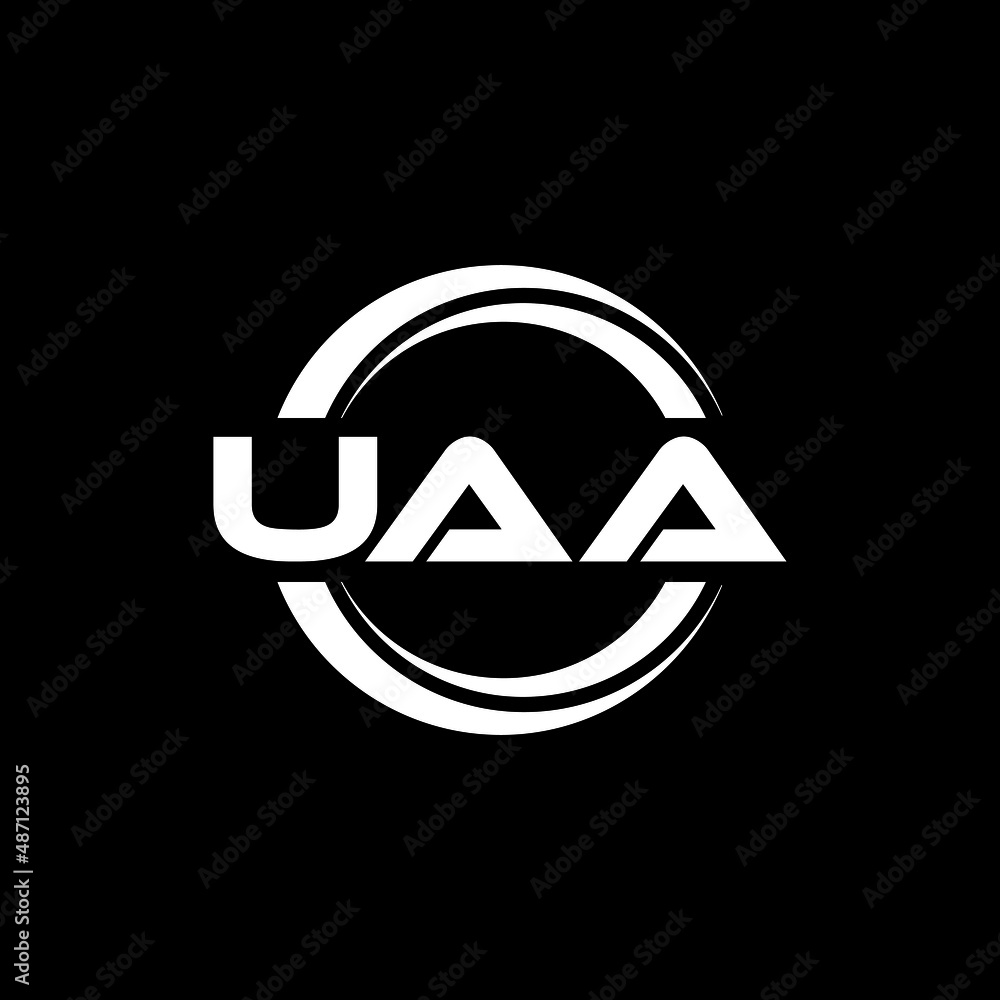 UAA letter logo design with black background in illustrator, vector logo modern alphabet font overlap style. calligraphy designs for logo, Poster, Invitation, etc. UAA letter logo design with black background in illustrator, vector logo modern alphabet font overlap style. calligraphy designs for logo, Poster, Invitation, etc.