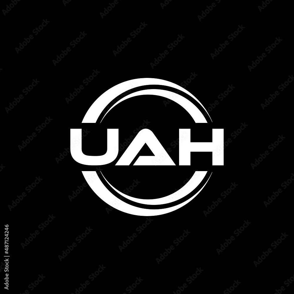 UAH letter logo design with black background in illustrator, vector logo modern alphabet font overlap style. calligraphy designs for logo, Poster, Invitation, etc. UAH letter logo design with black background in illustrator, vector logo modern alphabet font overlap style. calligraphy designs for logo, Poster, Invitation, etc.