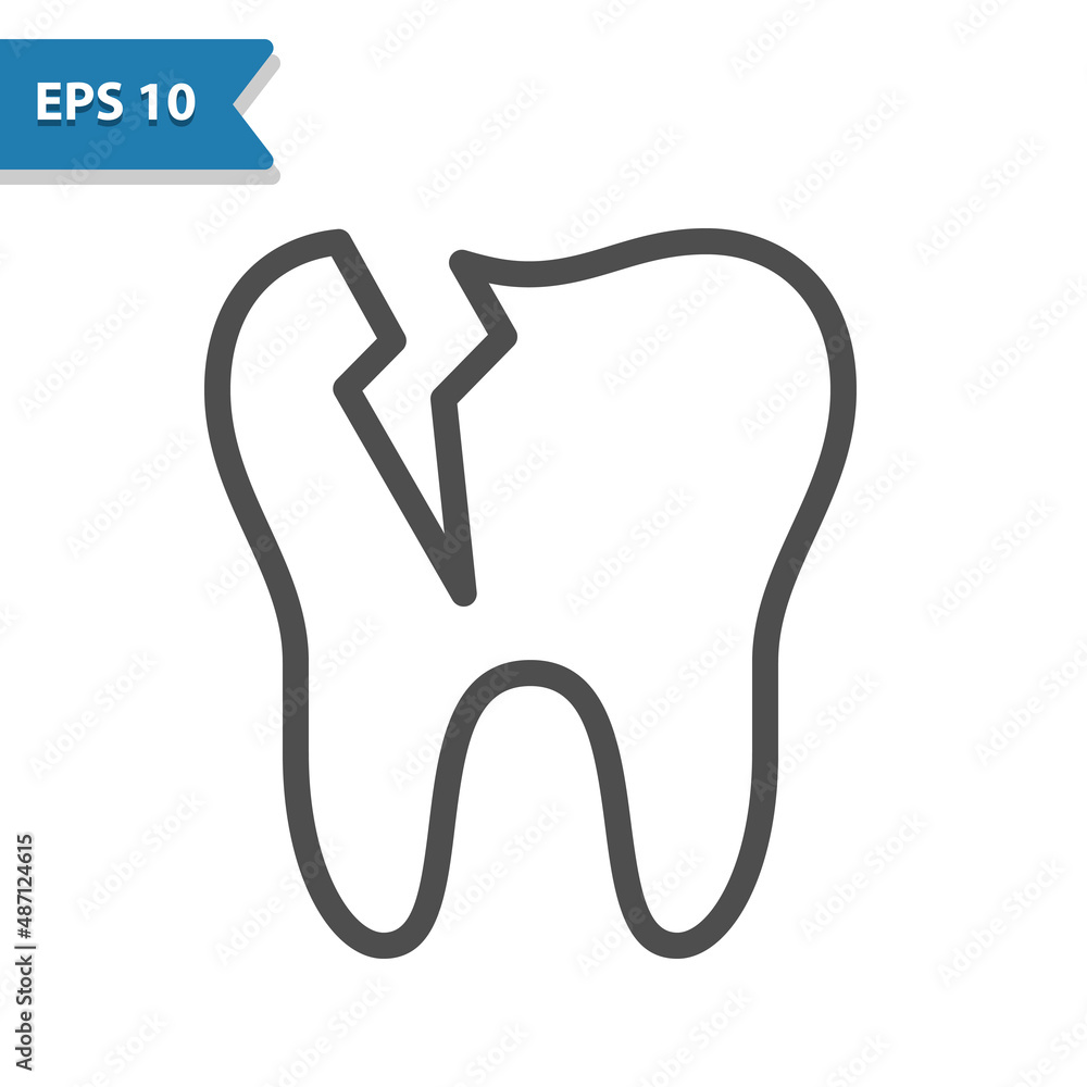Tooth Icon. Cavity, Dentist Tooth Icon. Cavity, Dentist