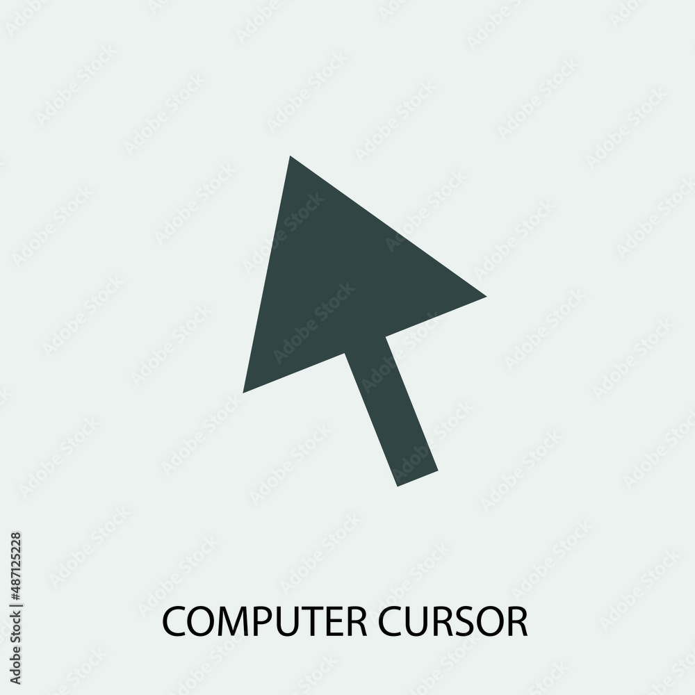 Computer_cursor vector icon illustration sign Computer_cursor vector icon illustration sign