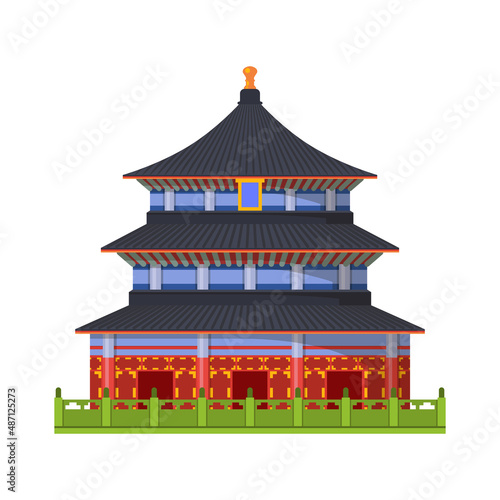 Chinese building, temple or pagoda, Asian palace