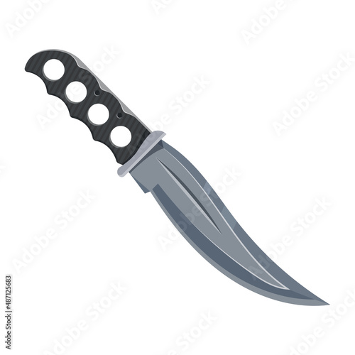 Knife or combat dagger, military blade weapon