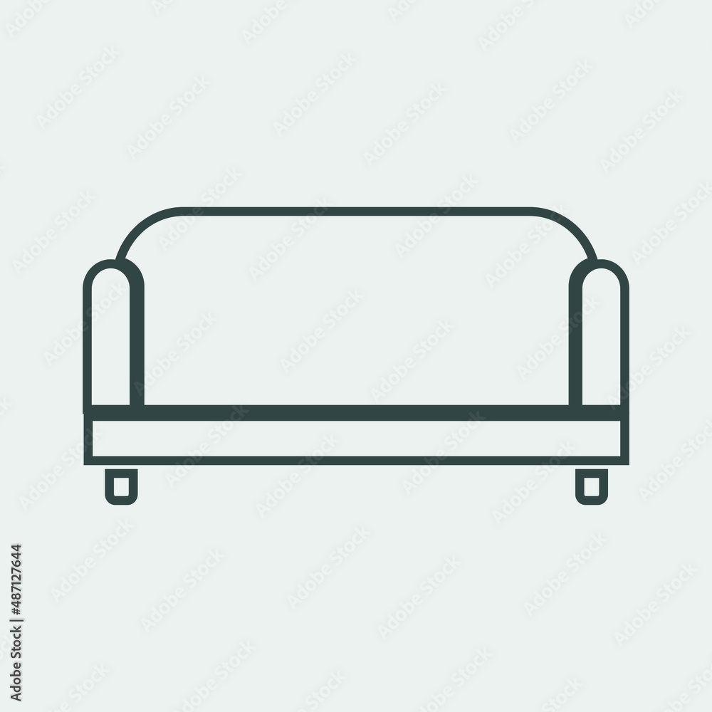 Couch vector icon illustration sign Couch vector icon illustration sign