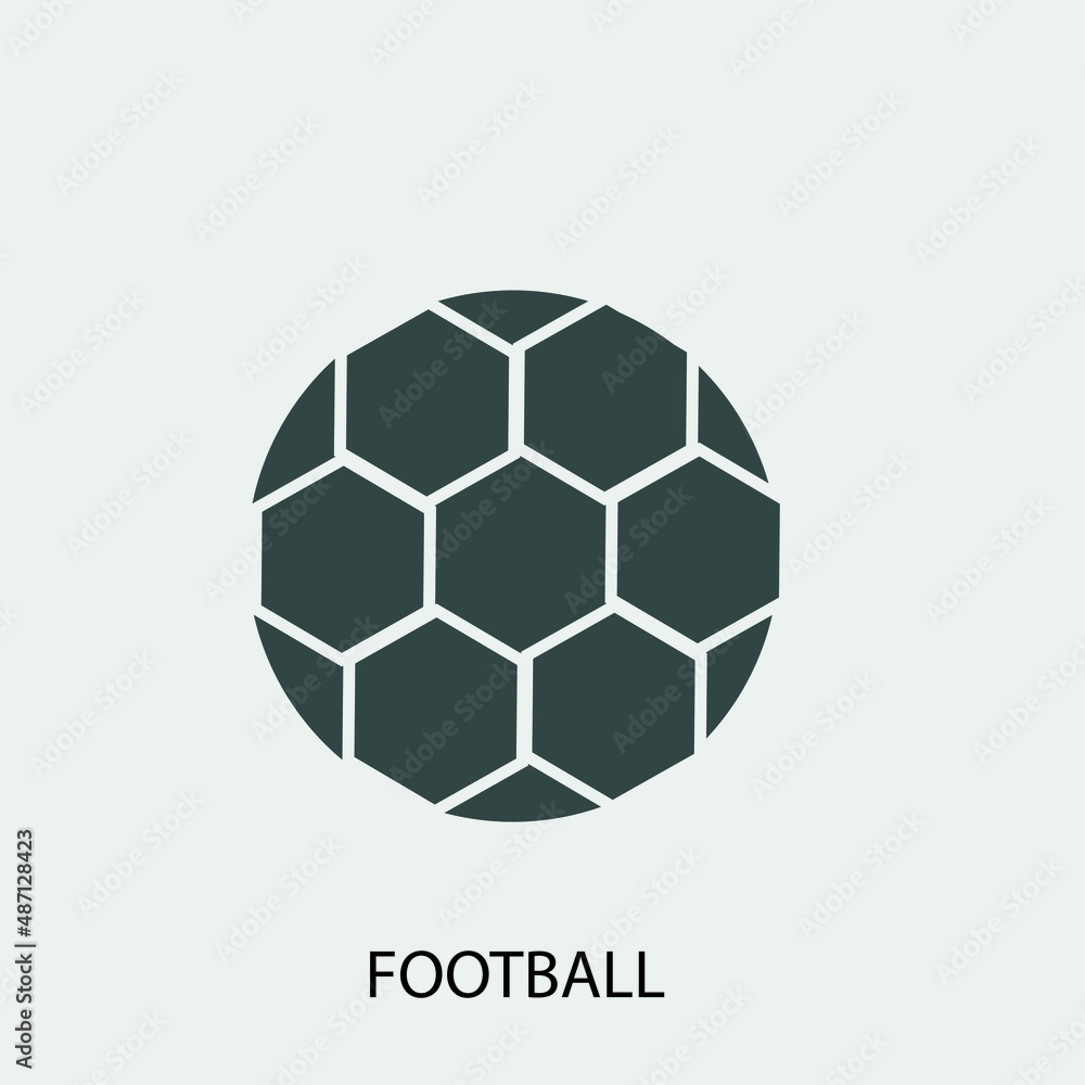 Football vector icon illustration sign Football vector icon illustration sign